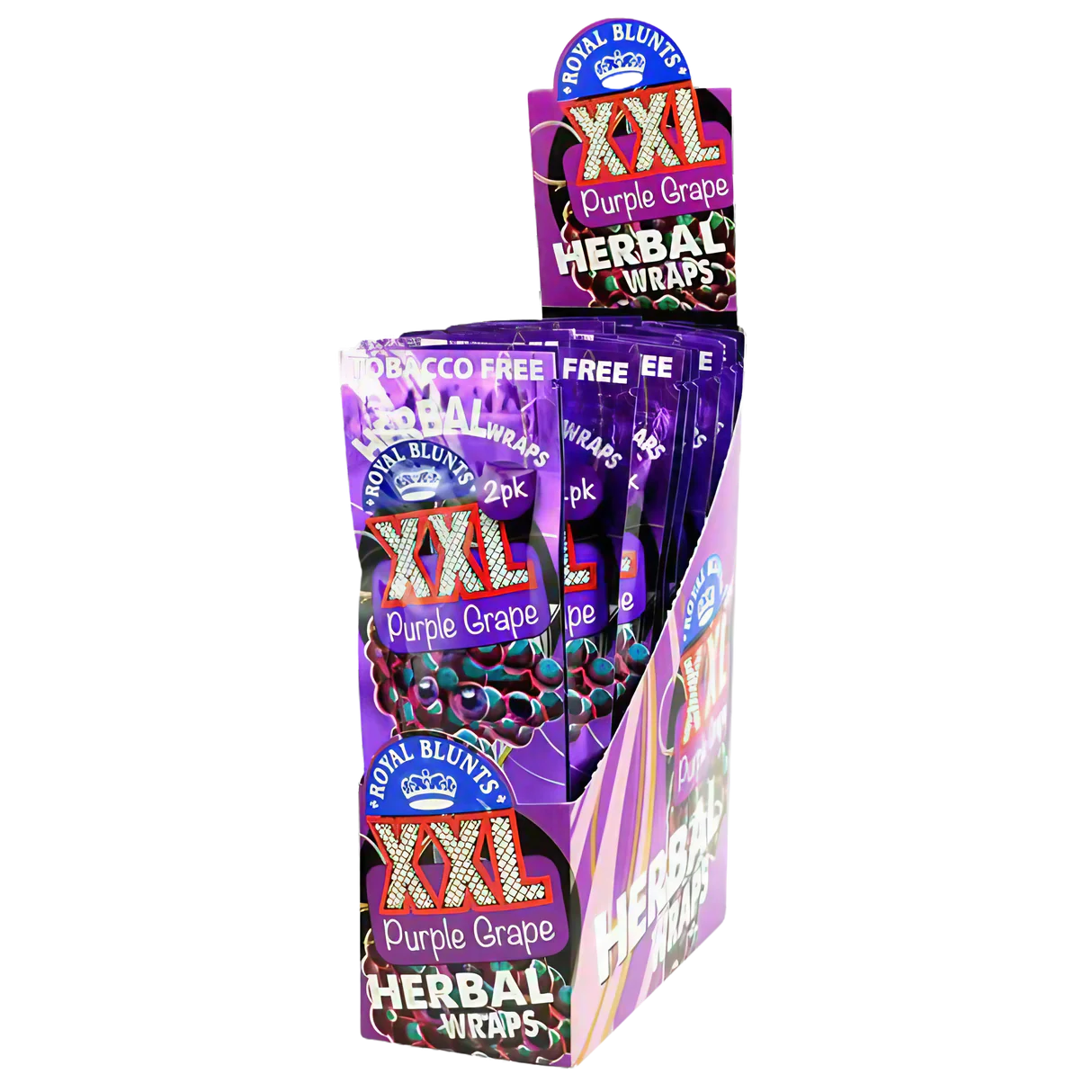 XXL Hemp Wraps Purple Grape 25ct OPEN BOX