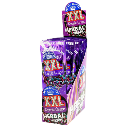 XXL Hemp Wraps Purple Grape 25ct OPEN BOX