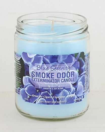 Smoke Odor Candles 13oz Blue Serenity