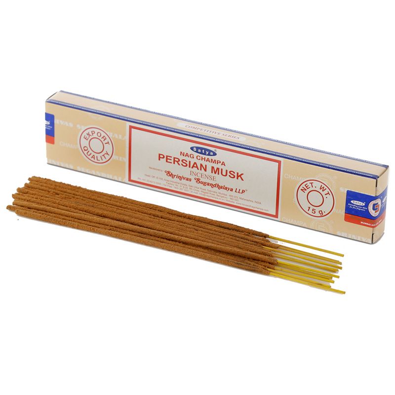 Satya Persian Musk Incense - 15 Gram Pack (12 Packs Per Box)