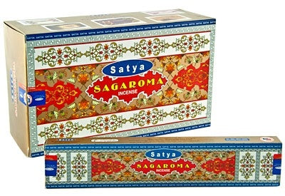 Satya Sagaroma Incense - 15 Gram Pack (12 Packs Per Box)