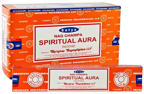 SPIRITUAL AURA BY SATYA INCENSE BRAND8.5
