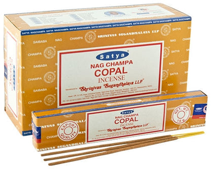 Satya Copal Incense - 15 Gram Pack (12 Packs Per Box)