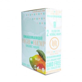 High Hemp Organic BLunt Rolling Wraps mango