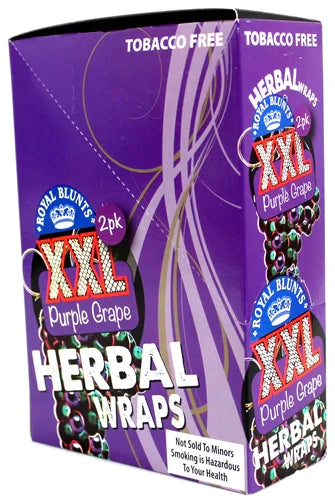 XXL Hemp Wraps Purple Grape 25ct BOX