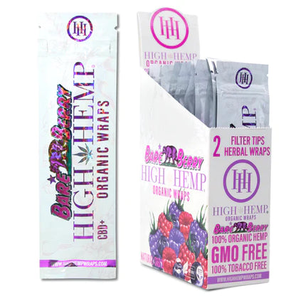 High Hemp Organic Blunt Wraps - Berry 25ct