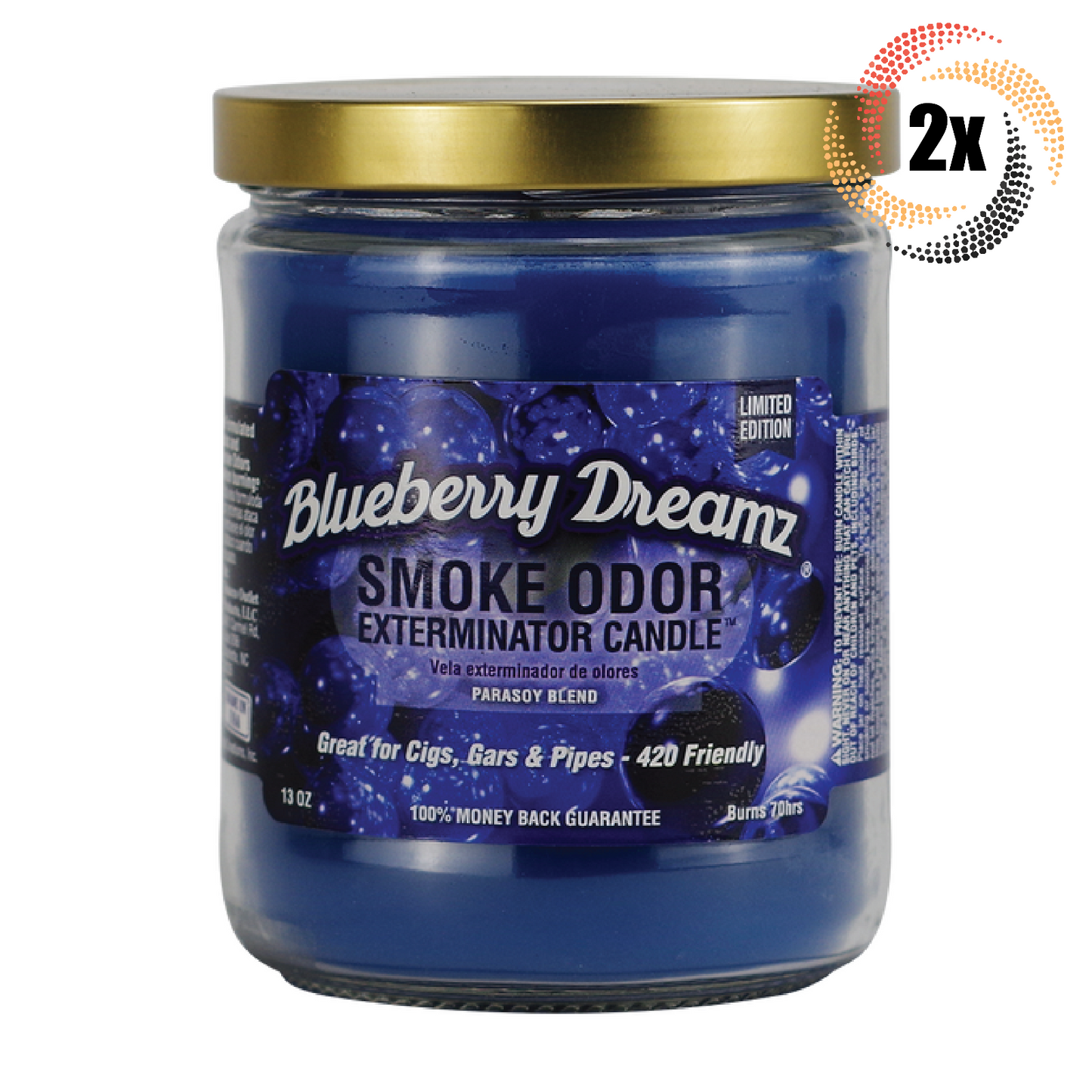 Smoke Odor Candles 13oz Blueberry Dreamz