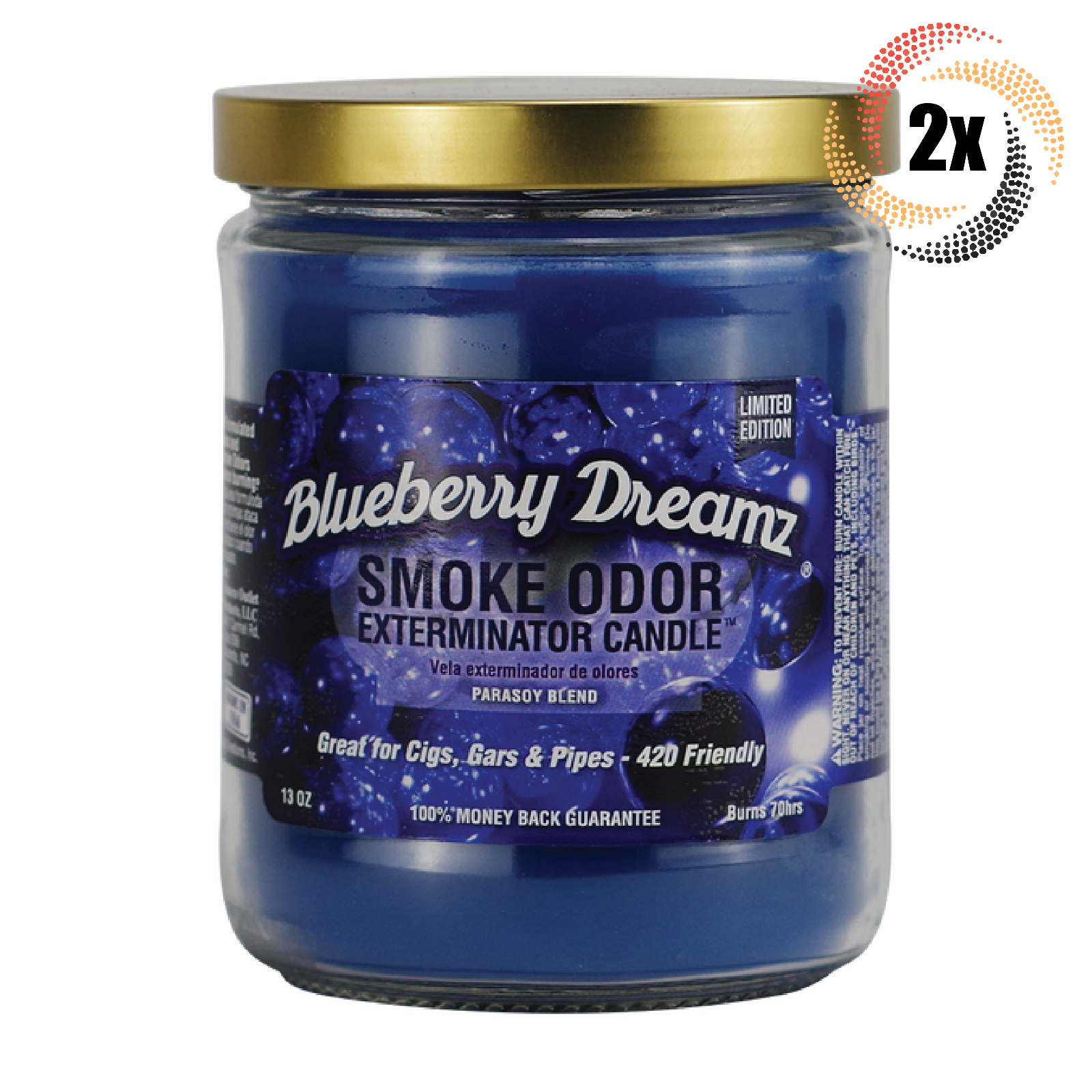 Smoke Odor Candles 13oz Blueberry Dreamz